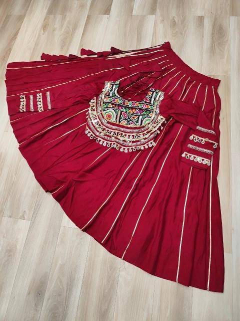 NAVRATRI LW 7145 Roman Red Party wear lehenga choli supplier